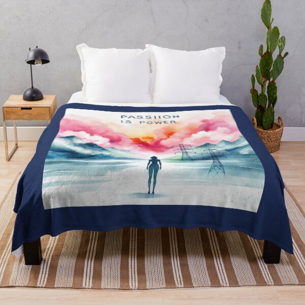 Item preview, Passion is Power Woman 's Mantra, Orange Pink Blue Colorful designed and sold by Nanthanon.