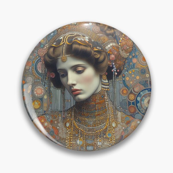Item preview, Portrait of a Woman - Klimt 10 designed and sold by Kallak-AI-Art.