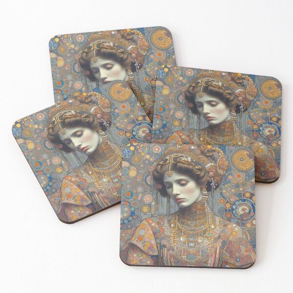Item preview, Portrait of a Woman - Klimt 10 designed and sold by Kallak-AI-Art.