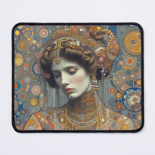 Item preview, Portrait of a Woman - Klimt 10 designed and sold by Kallak-AI-Art.