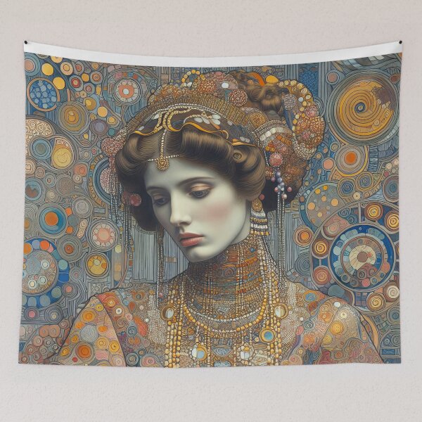Item preview, Portrait of a Woman - Klimt 10 designed and sold by Kallak-AI-Art.