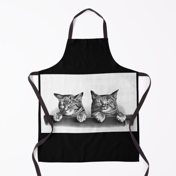 Item preview, Cats Peer Over Back of Chair 1881 designed and sold by RocketshipRetro.