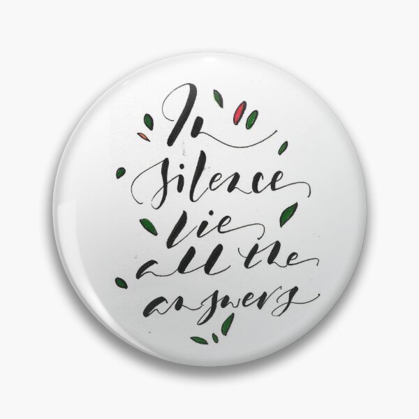 Item preview, Silence is power I Handwritten I Calligraphy  designed and sold by GreenStem.