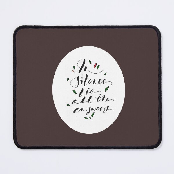 Item preview, Silence is power I Handwritten I Calligraphy  designed and sold by GreenStem.