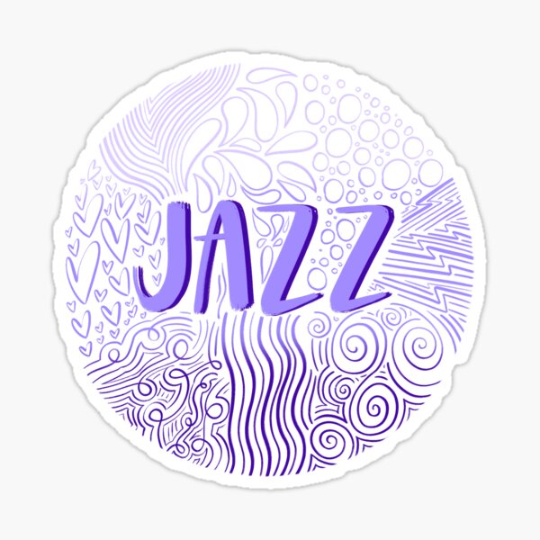"Jazz" Sticker by tjseeletters Redbubble