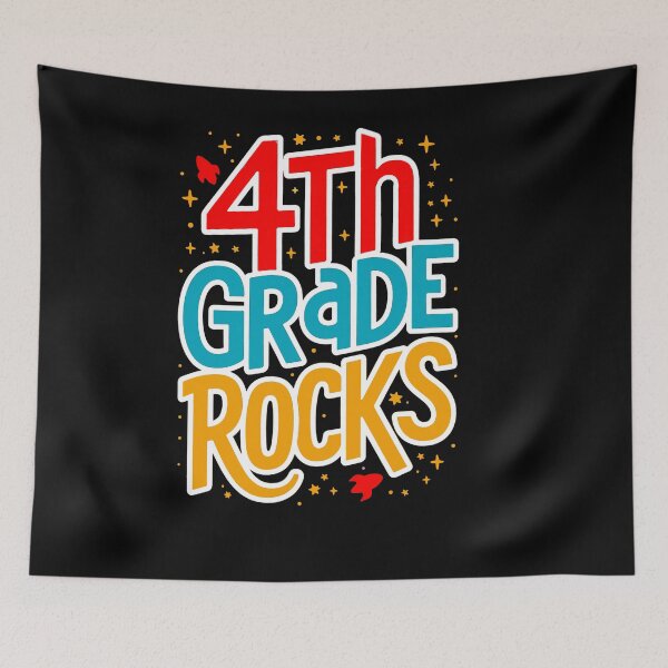 Item preview, 4th Grade Rocks, back to school 2024, rising fourth grader, 4th grade teacher designed and sold by mwebba2005.
