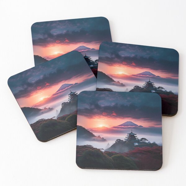 Item preview, Sunrise Over Misty Japan designed and sold by Design-Illusi0n.