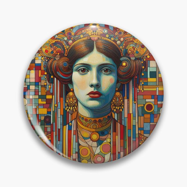 Item preview, Portrait of a Woman - Klimt 11 designed and sold by Kallak-AI-Art.