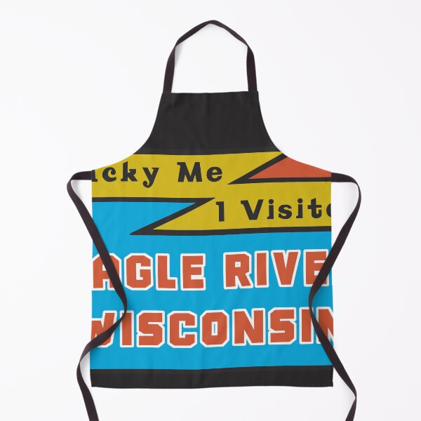 Item preview, Vintage Style Eagle River Wisconsin Decal designed and sold by Decal Mania.
