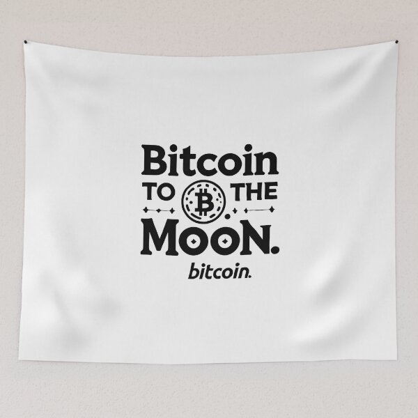 Artikelvorschau, Bitcoin zum Mond Lustiges BTC-Krypto-Design entworfen und verkauft von NoCompetition.