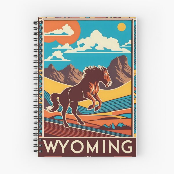 Item preview, Wyoming USA American Vintage Travel Tourism  designed and sold by TravelersGems.