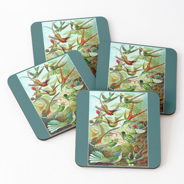 Item preview, Colorida reunión de colibríes 1904 designed and sold by RocketshipRetro.