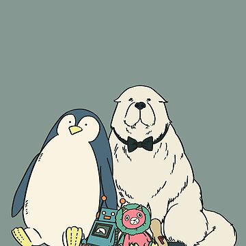 Doggy Doggy Bow Tie Amongst Toys | Sticker