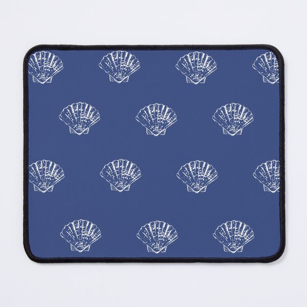 Item preview, Sea shells pattern on blue designed and sold by bokasin.
