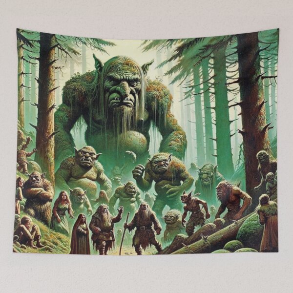 Item preview, Vintage Horror Fantasy Troll Illustration designed and sold by deadlyfilms79.