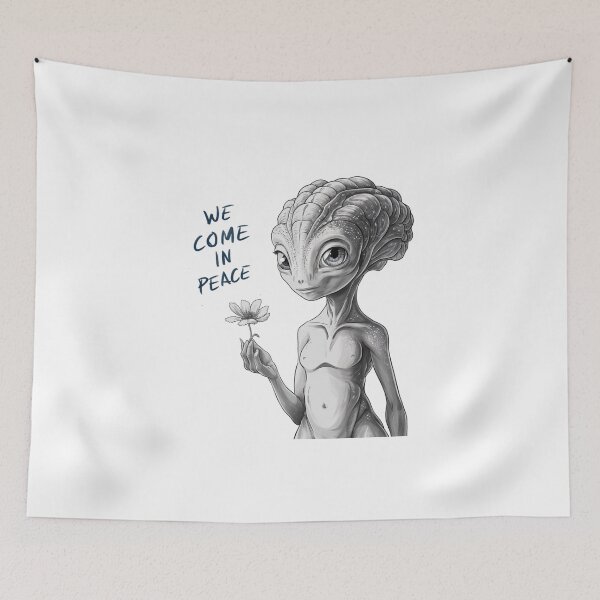 Item preview, We come in Peace designed and sold by Gentle40Winks.