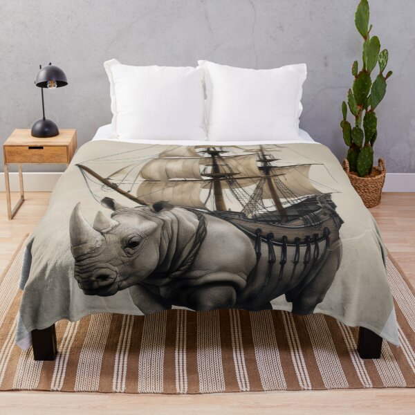 Item preview, Nautical rhinoceros. designed and sold by MyHappyArtShop.