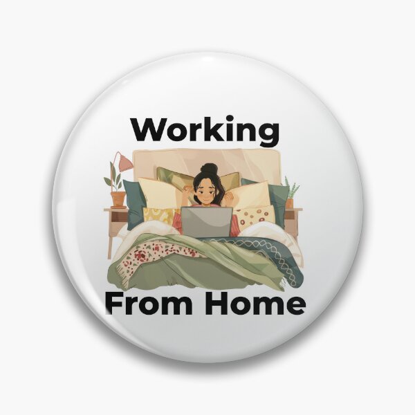Item preview, Working From Home Woman In Bed designed and sold by Wormy-23.