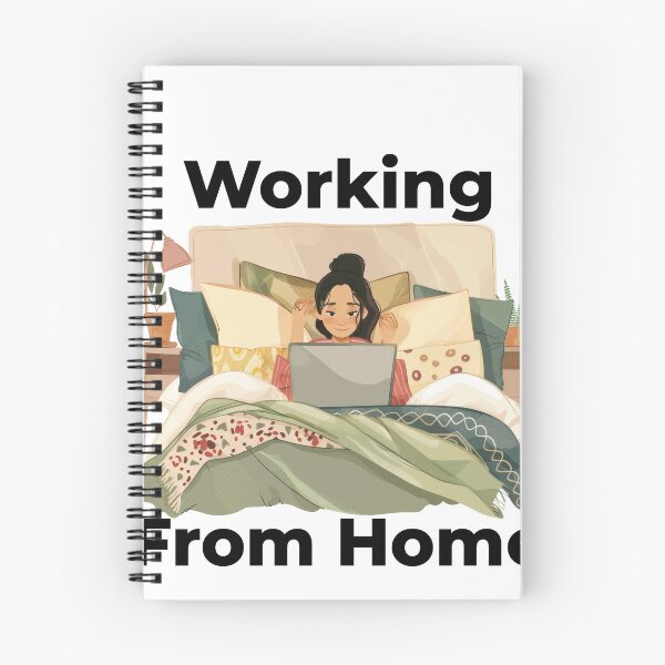 Item preview, Working From Home Woman In Bed designed and sold by Wormy-23.