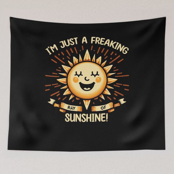 Item preview, I'm Just a Freaking Ray of Sunshine Positive Affirmation designed and sold by Dressed For  Duty.