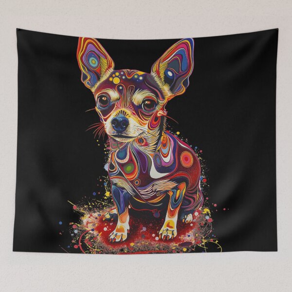 Item preview, Psychedelic Chihuahua designed and sold by SmallOwlDesign.