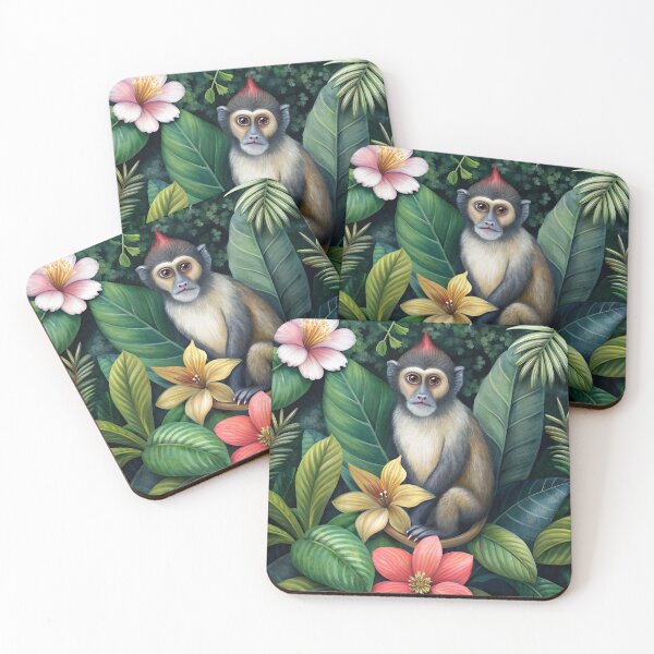 Item preview, Tropical forest with monkey designed and sold by WIZZZZART.