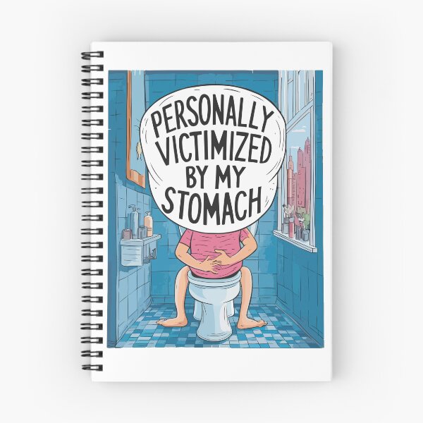 Item preview, Cartoon Personally Victimized By My Stomach designed and sold by thespecialtyhub.