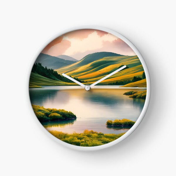 Item preview, Serene Lake Sunset Art designed and sold by Fashiospice07.