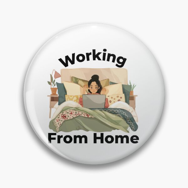 Item preview, Working From Home Woman In Bed designed and sold by Wormy-23.