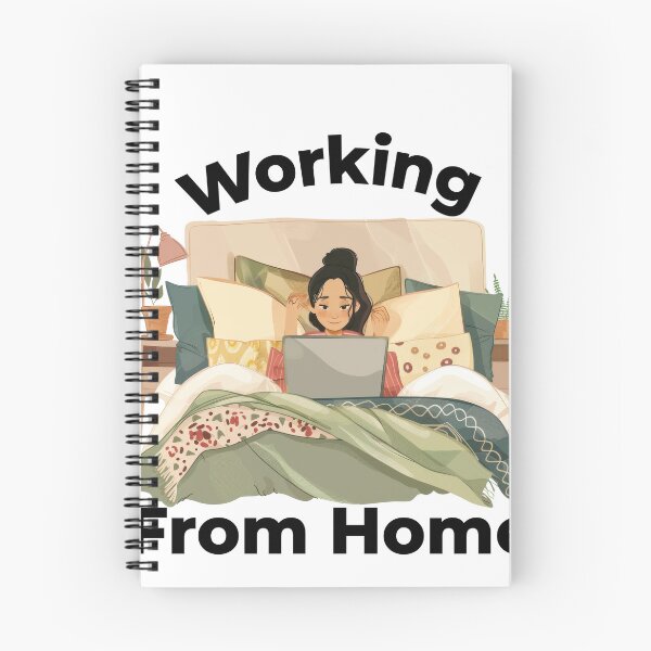 Item preview, Working From Home Woman In Bed designed and sold by Wormy-23.