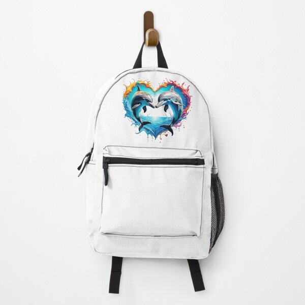 Item preview, Dolphins jumping with heart designed and sold by JackFreestone.