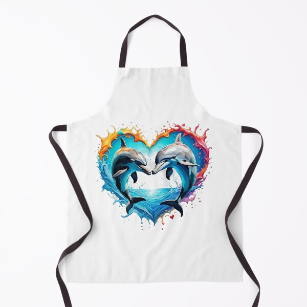 Item preview, Dolphins jumping with heart designed and sold by JackFreestone.