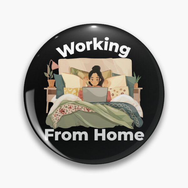 Item preview, Working From Home Woman In Bed designed and sold by Wormy-23.