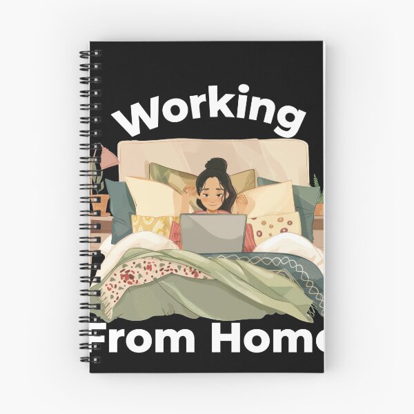 Item preview, Working From Home Woman In Bed designed and sold by Wormy-23.