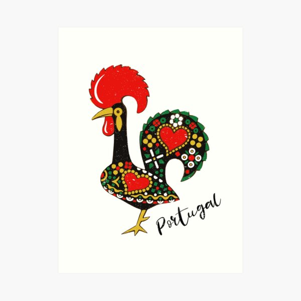 Dann ist dieses Design mit Distressed Rooster-Motiven genau das Richtige für Sie. Kunstdruck