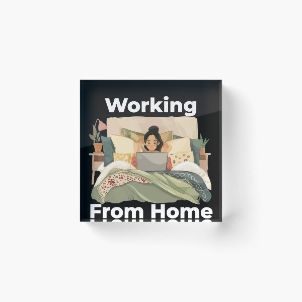 Item preview, Working From Home Woman In Bed designed and sold by Wormy-23.