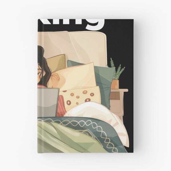 Item preview, Working From Home Woman In Bed designed and sold by Wormy-23.