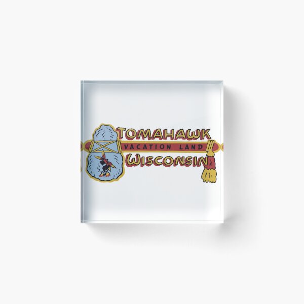 Item preview, Tomahawk Wisconsin Vintage Style Decal designed and sold by Decal Mania.
