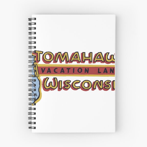 Artikelvorschau, Tomahawk Wisconsin Vintage Stil Aufkleber entworfen und verkauft von Decal Mania.