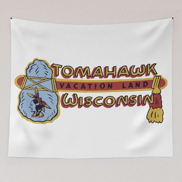Item preview, Tomahawk Wisconsin Vintage Style Decal designed and sold by Decal Mania.