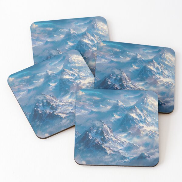 Item preview, Fantasy Landscape - Beautiful Snowy Mountains  designed and sold by Lumaria Designs.