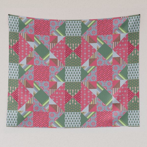 Item preview, Chirstmas Crescents Patchwork designed and sold by MerryMakewell.