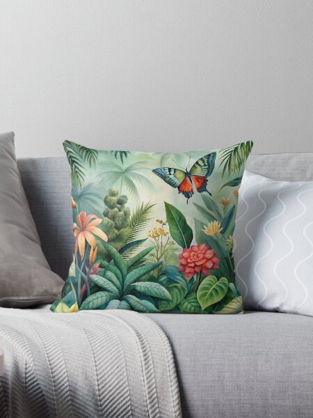 Item preview, Tropical forest and butterfly designed and sold by WIZZZZART.