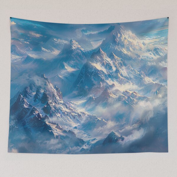 Item preview, Fantasy Landscape - Beautiful Snowy Mountains  designed and sold by Lumaria Designs.