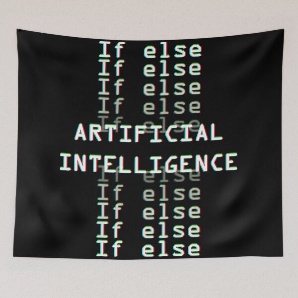 Item preview, Artificial intelligence  if else glitch white designed and sold by Warrioll.
