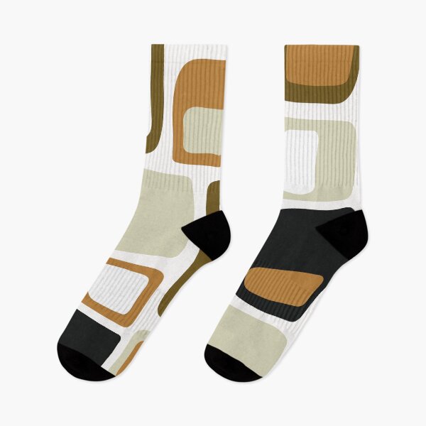 Item preview, Mid Century Funky Geometric Shapes Earthy tones designed and sold by trdstudio.
