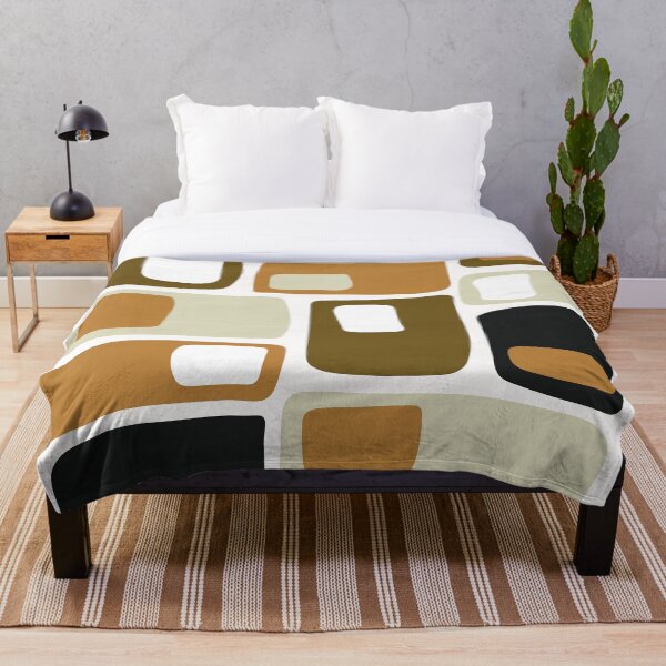 Artikelvorschau, Mid Century Funky Geometrische Formen Erdtöne entworfen und verkauft von trdstudio.