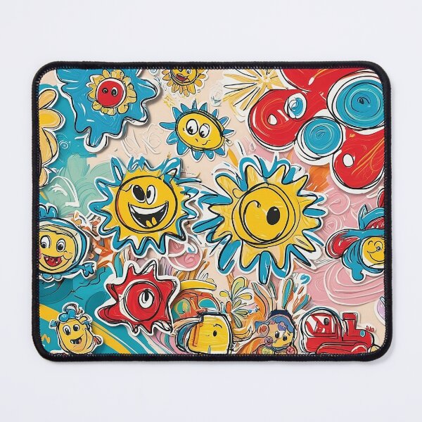 Item preview, Colourful Cartoon Doodles Arts designed and sold by tonyartsgallery.