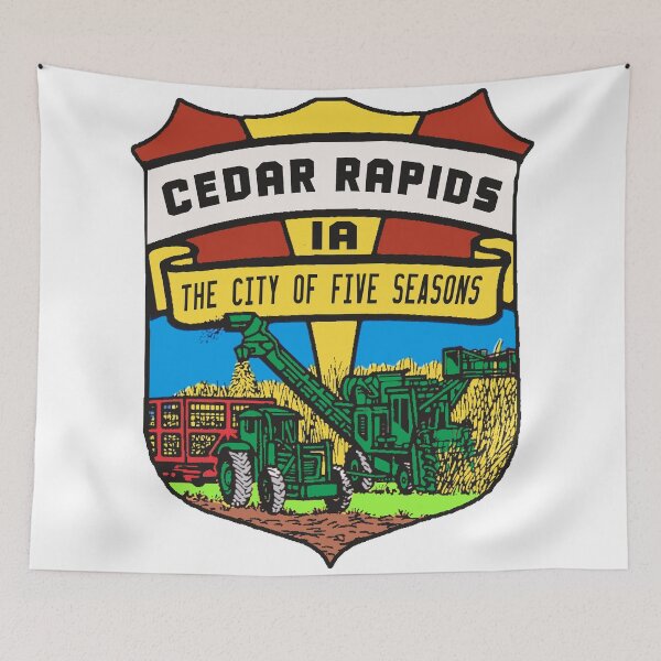 Item preview, Cedar Rapids Vintage Style Decal designed and sold by Decal Mania.