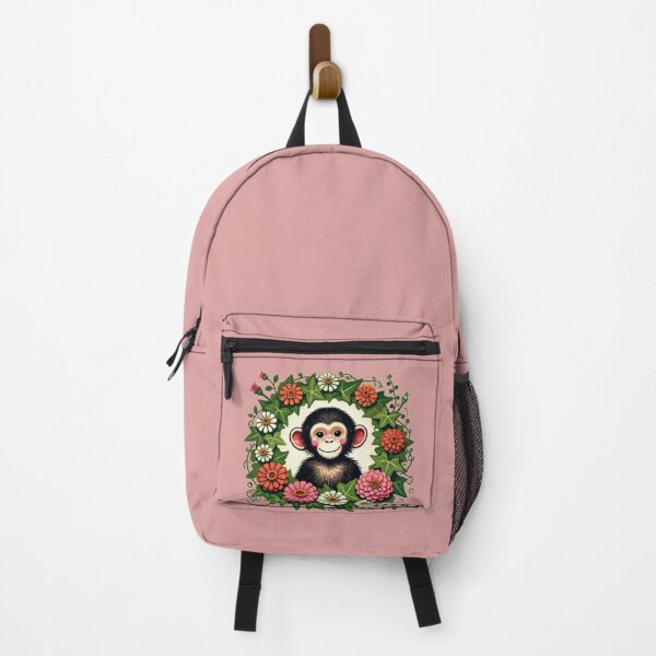Item preview, Zinnias Chimp designed and sold by FrictionMaxxing.